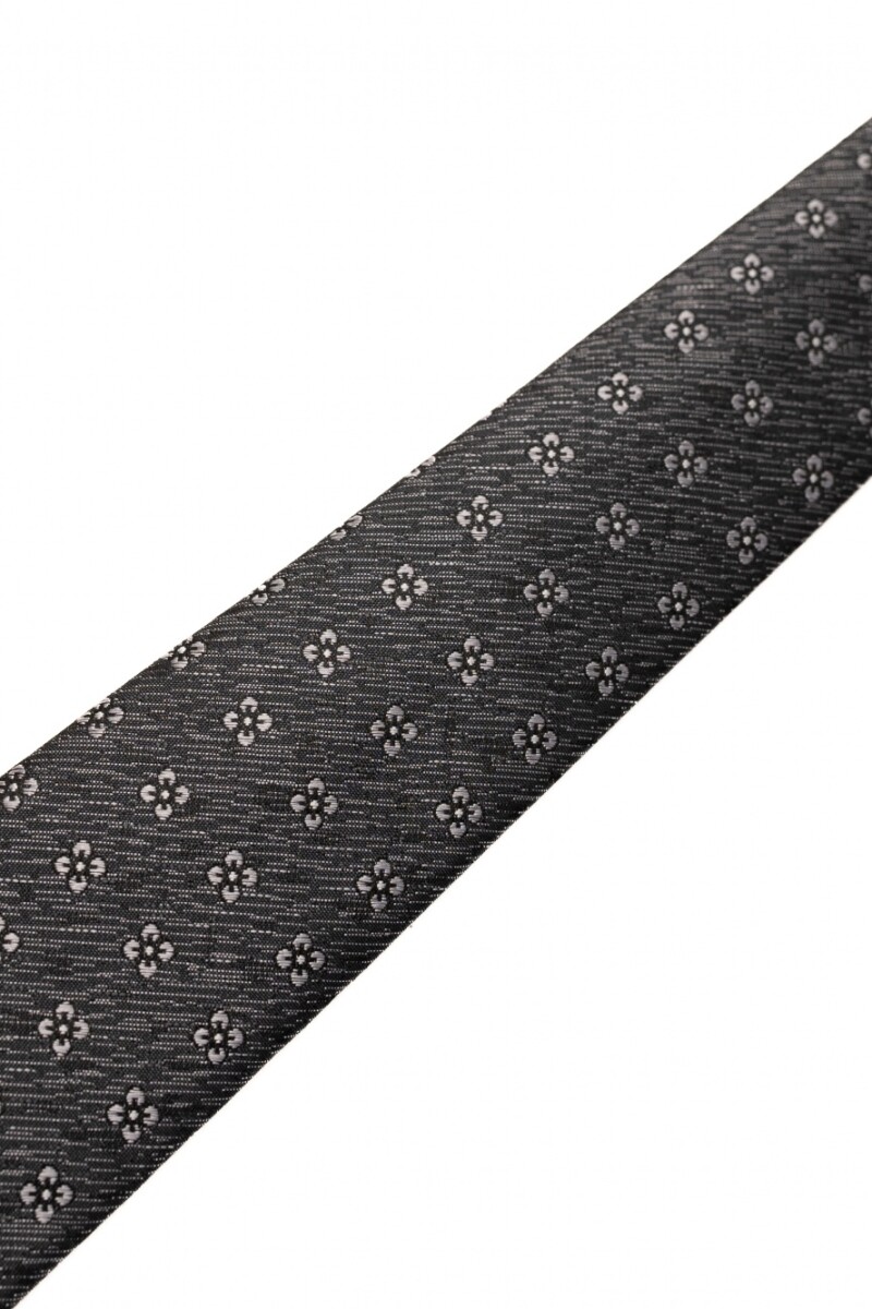 Corbata con Pañuelo GRIS OSCURO