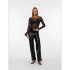 VMTESSA HR WIDE COLORED VINYL PANTS NOOS BLACK