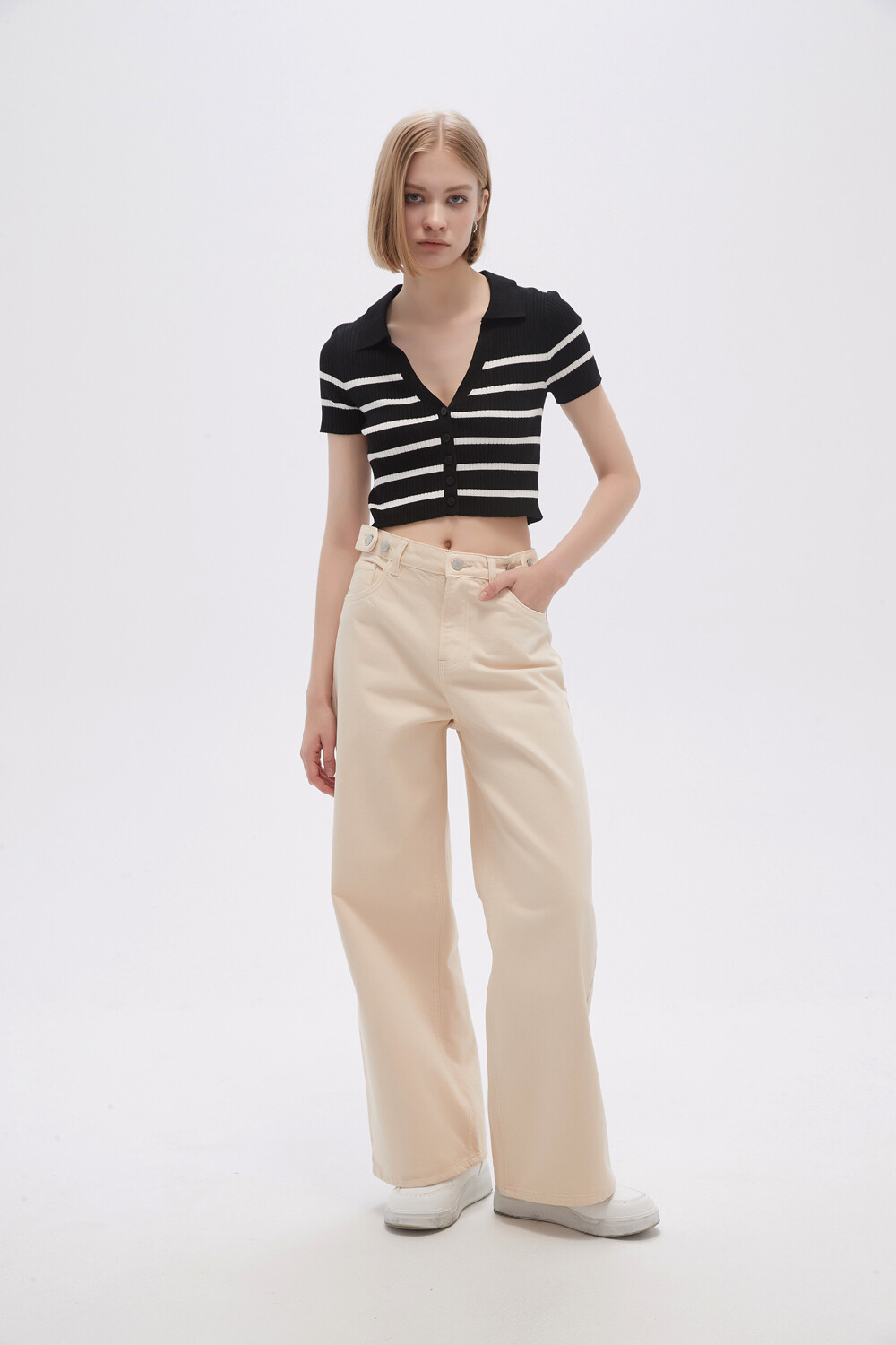 Pantalon Flowa Beige