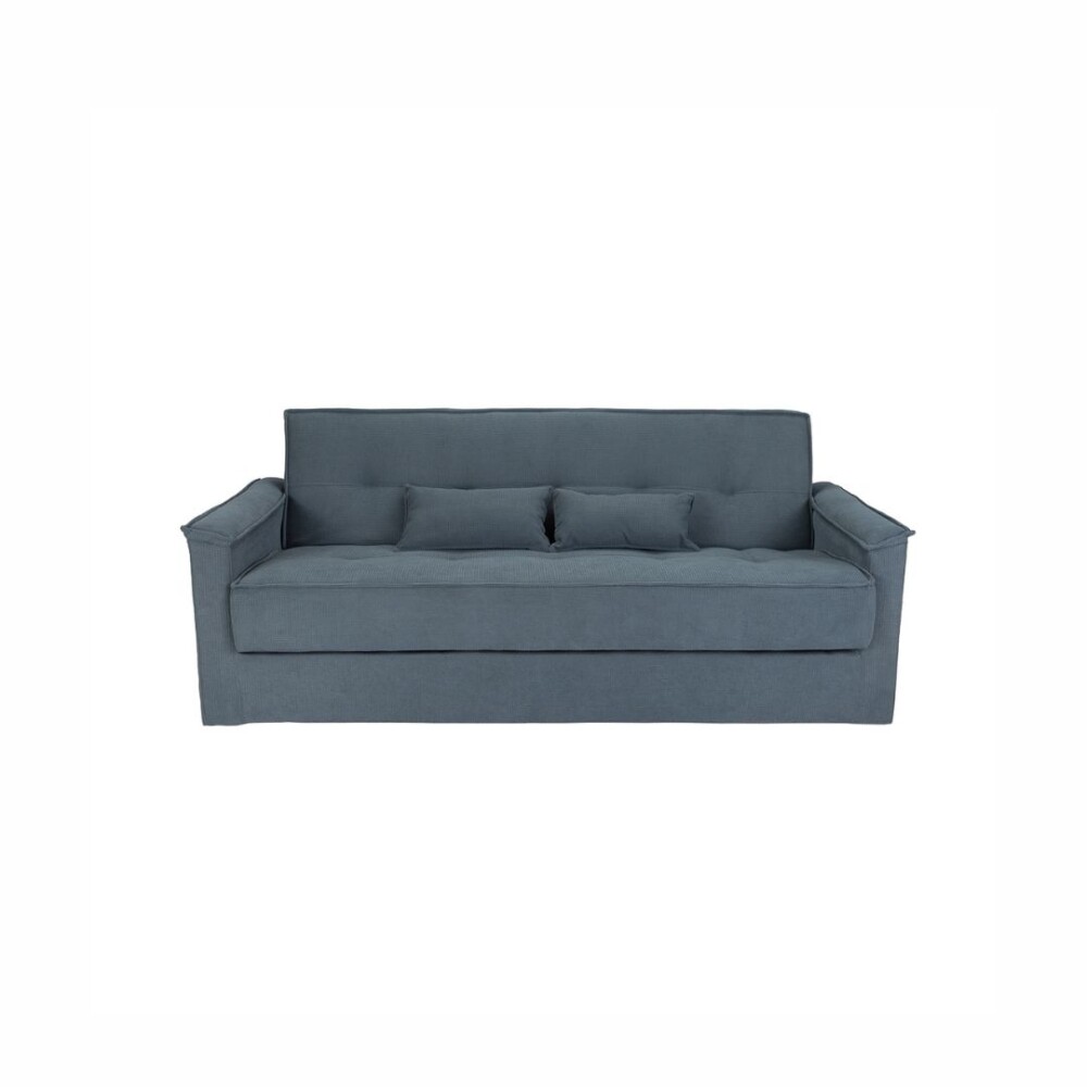Sofá Cama 3 Cuerpos con 2 Almohadones - Daniela Azul