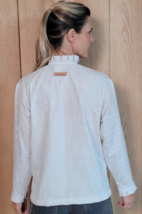 Camisa Mili Raya Beige fina