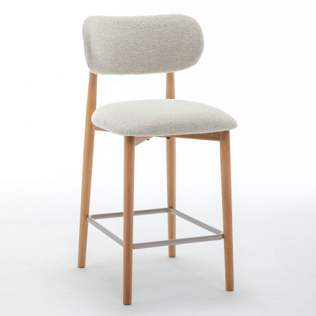 BUTACA BAR MADERA-Y-METAL NATURAL-BEIGE SARAH