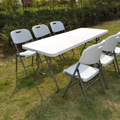 MESA PLEGABLE PVC HIERRO 152X70X ALTURA 0.74CM MESA PLEGABLE PVC HIERRO 152X70X ALTURA 0.74CM