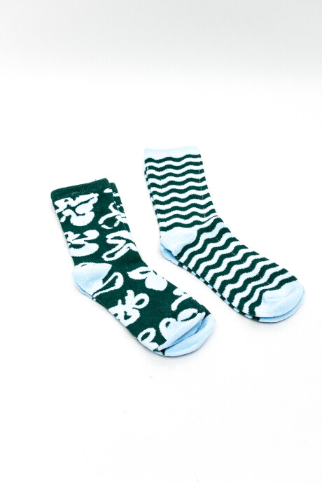 Medias Crew Italian, Pack X 2 Color Unico