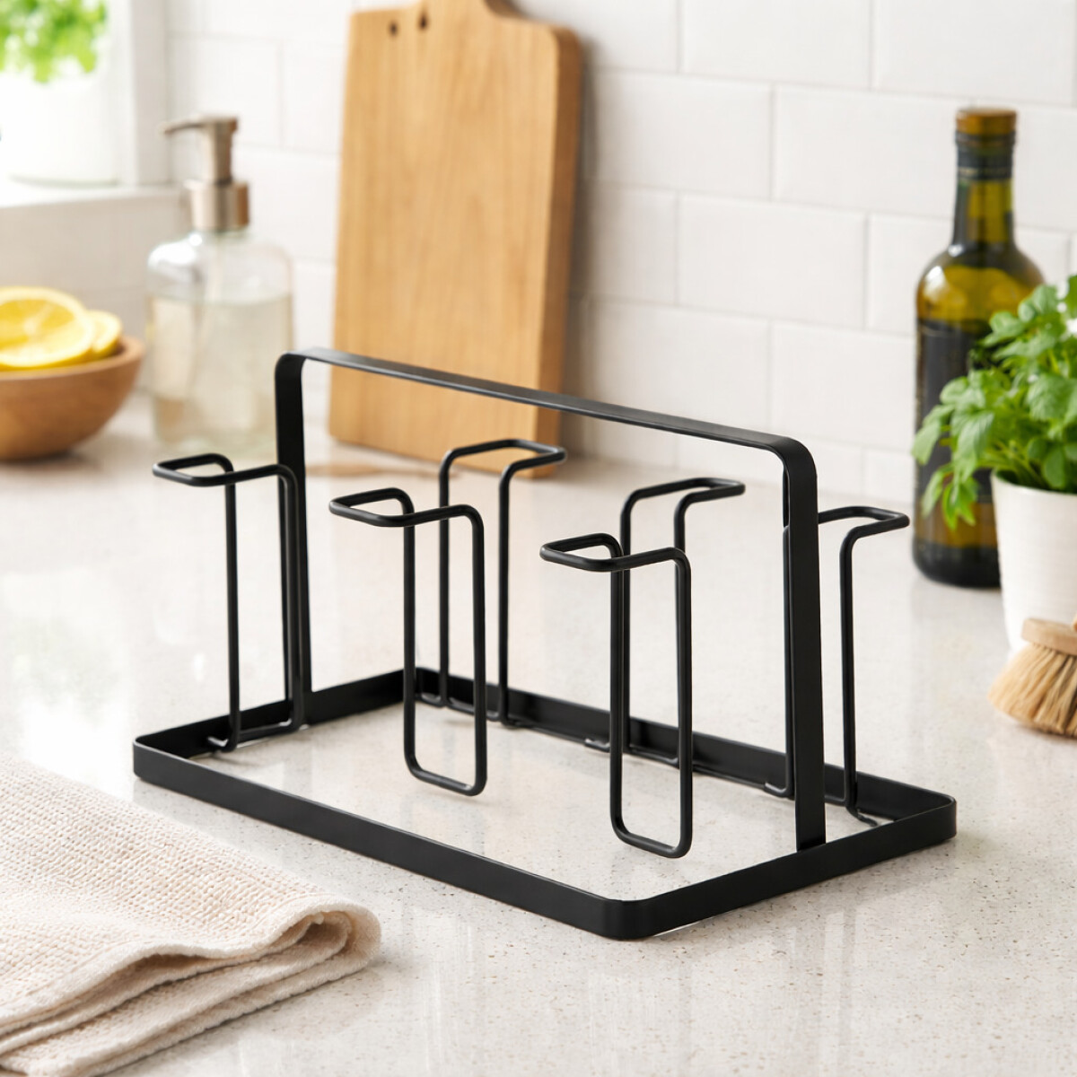 ESCURRIDOR VASOS New York - NEGRO 