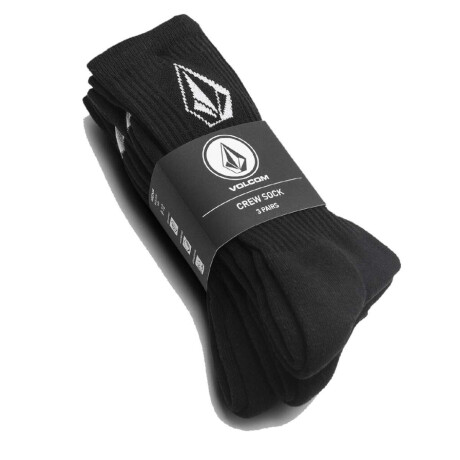 Medias Volcom Full Stone Pack x3 Negro