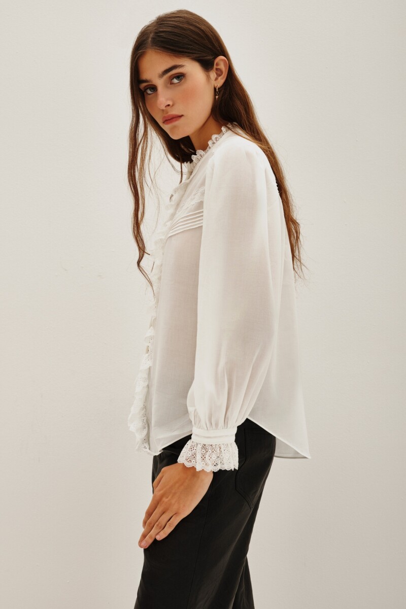 Camisa Laces Patch Crudo