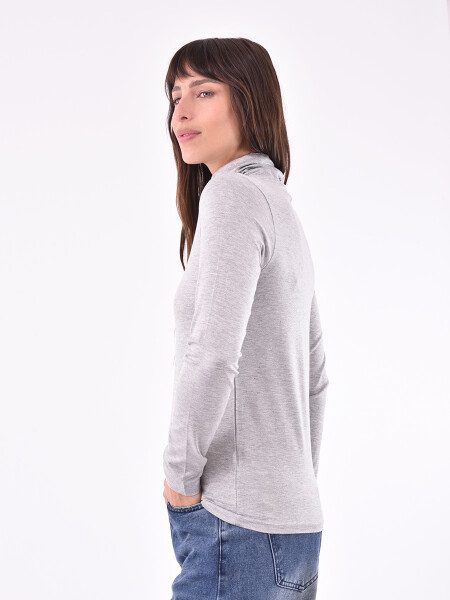 POLERA NAZARETH GRIS MELANGE M