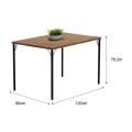 JUEGO DE COMEDOR MESA + 4 SILLAS - FREIJO/NEGRO JUEGO DE COMEDOR MESA + 4 SILLAS - FREIJO/NEGRO
