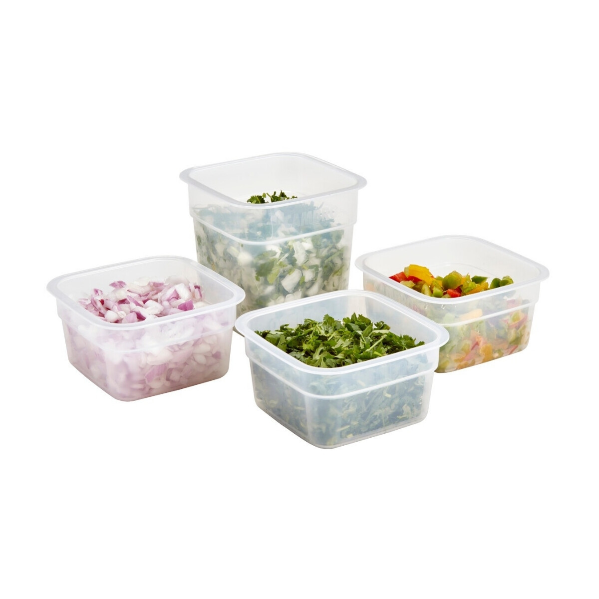 Recipientes con Tapa Set 4 Unidades de Polipropileno 