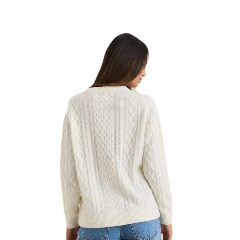 Buzo Rhythm Mohair Oceanside Knit - Blanco Buzo Rhythm Mohair Oceanside Knit - Blanco