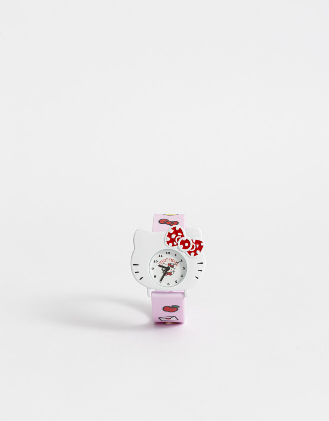 Relojes Infantiles Reloj Analógico 3d "hello Kitty" - Rosa Claro