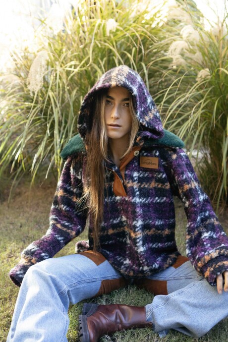 Buzo Crazy Bear Violeta / Verde