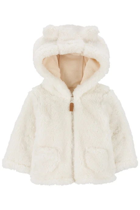 Campera de sherpa, con capucha Campera de sherpa, con capucha