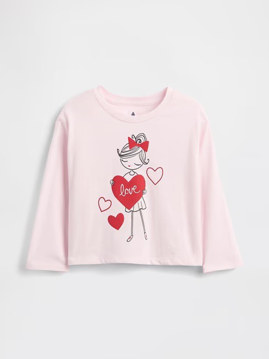 Remera Gráfico Toddler Niña - Pink Dogwood 