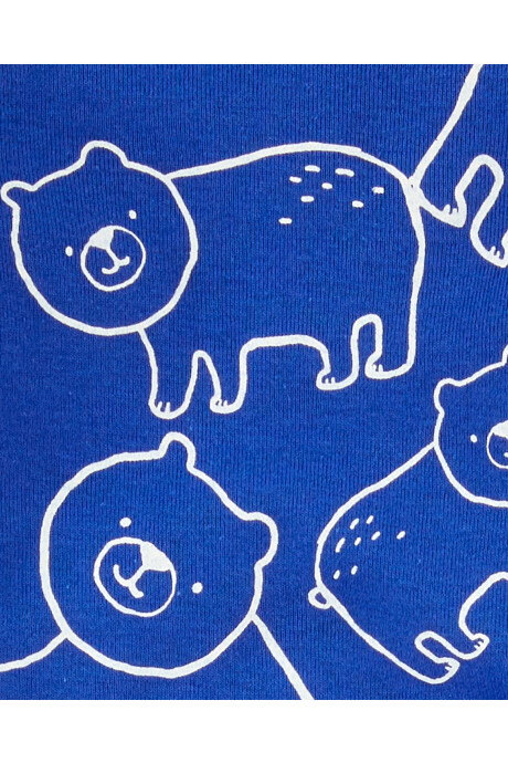 Pack cuatro bodies de algodón, manga larga, diseño osos Sin color