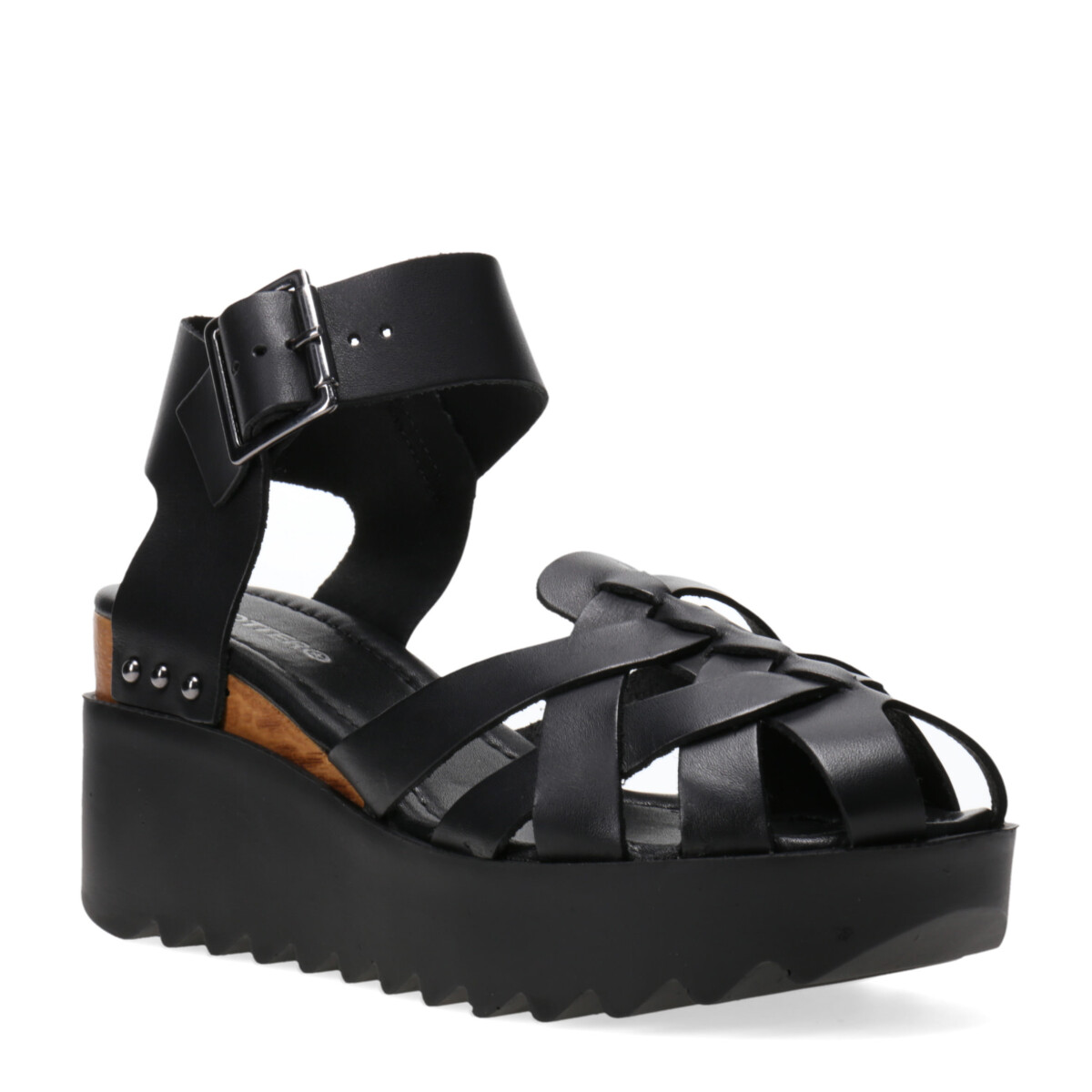 Sandalia de Mujer Bottero tiras c/hebilla Bottero - Negro 