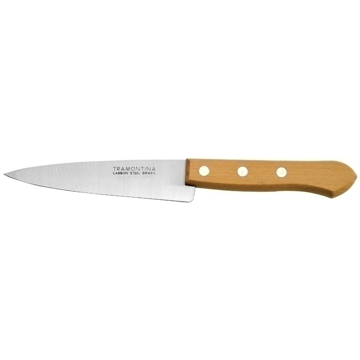 Cuchilla con mango de madera amarillo 5", modelo CARBON - TN8604 