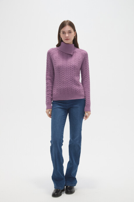 Sweater Ailara Violeta Claro