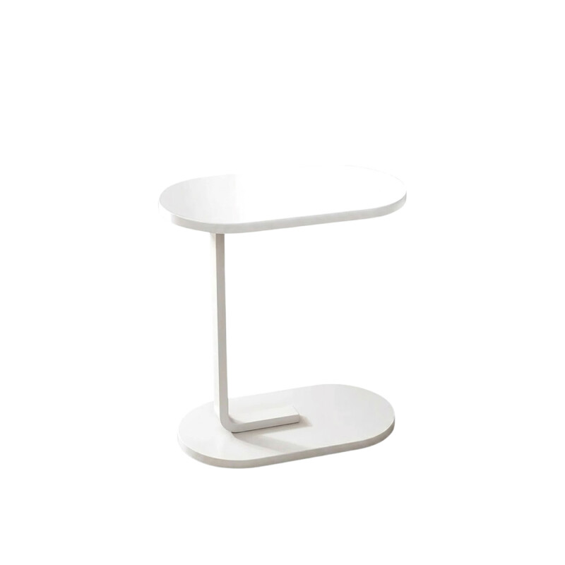 Mesa auxiliar Lumax de arrime MDF minimalista para living Madera Blanco