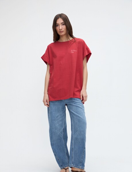Musculosa Evelyn Rojo