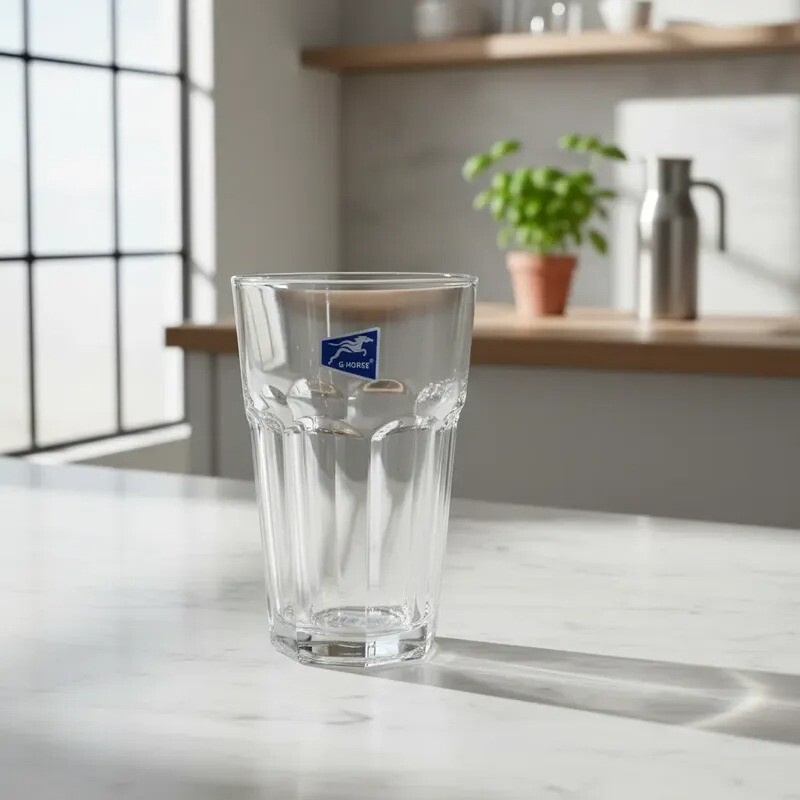 Vasos de Vidrio Facetado 400 Ml - Pack x 6 unidades - X-BM2015 Vasos de Vidrio Facetado 400 Ml - Pack x 6 unidades - X-BM2015