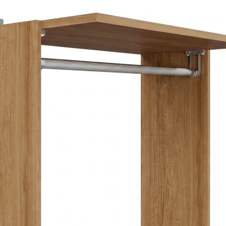 VESTIDOR CALIXTO SIN PUERTAS 2 CAJONES GUARDARROPA ARMARIO CLOSET PLACARD MDP MARRÓN