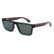 Lentes De Sol Bambu E Madeira Cuadrado - Unisex Verde/Negro