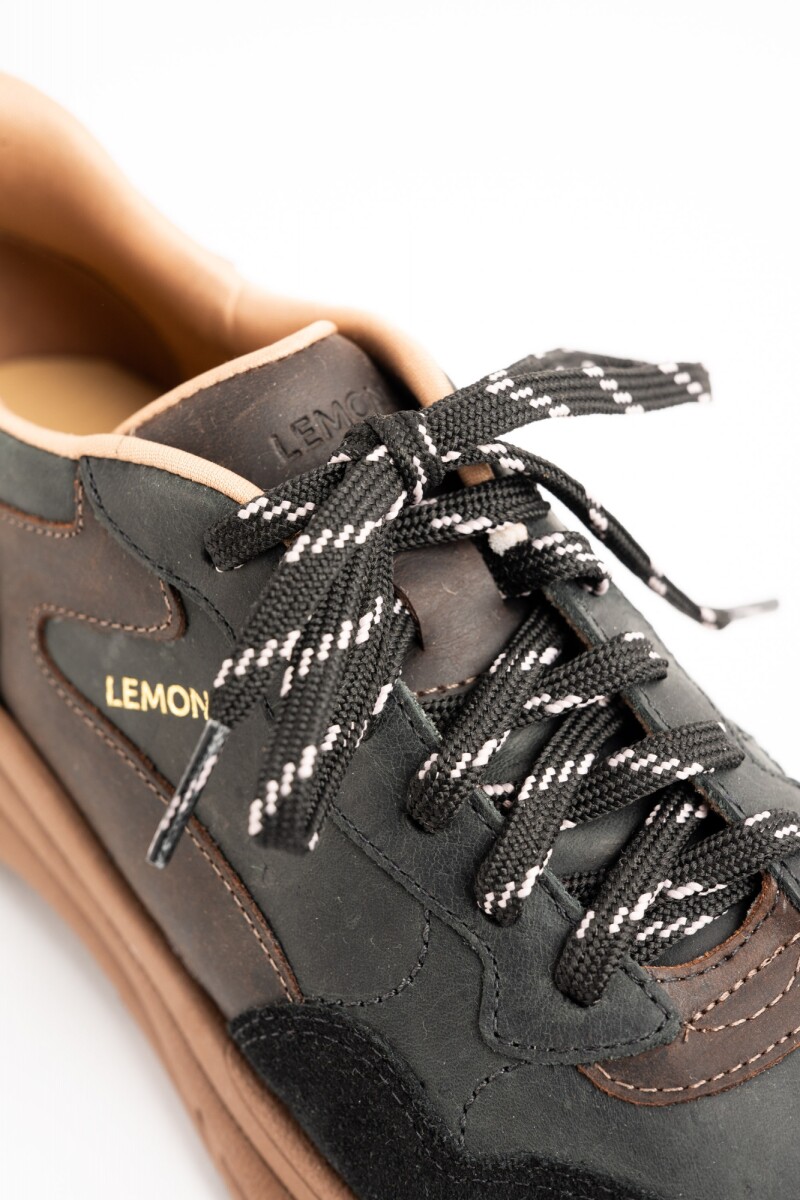 Zapato Urbano Con Plataforma Negro