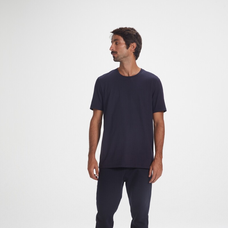 CAMISETA MM MASC AZUL ESCURO