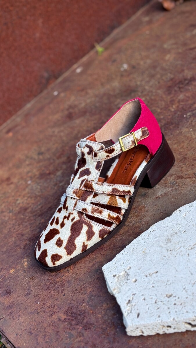 Sandalia Mallorquina - Cowhide / Rojo 