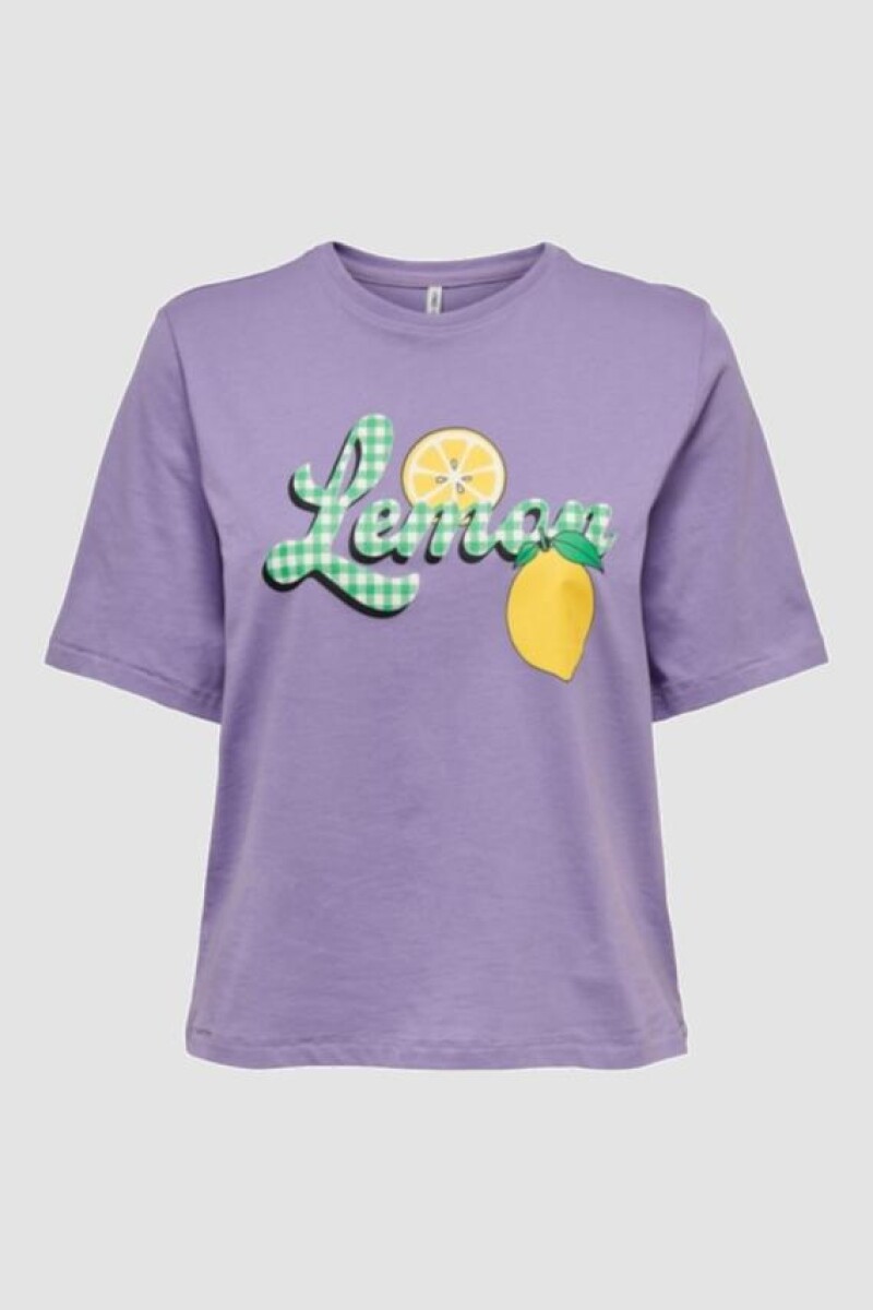 camiseta frutti manga corta Chalk Violet