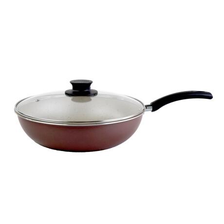 WOK ANTIADHERENTE 28CM C/TAPA BEIGE/TERRACOTA MARTINAZZO WOK ANTIADHERENTE 28CM C/TAPA BEIGE/TERRACOTA MARTINAZZO