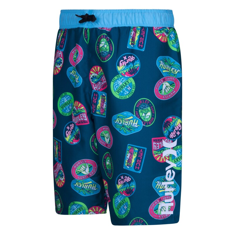 TRAVEL PATCH PULL ON SWIM Azul