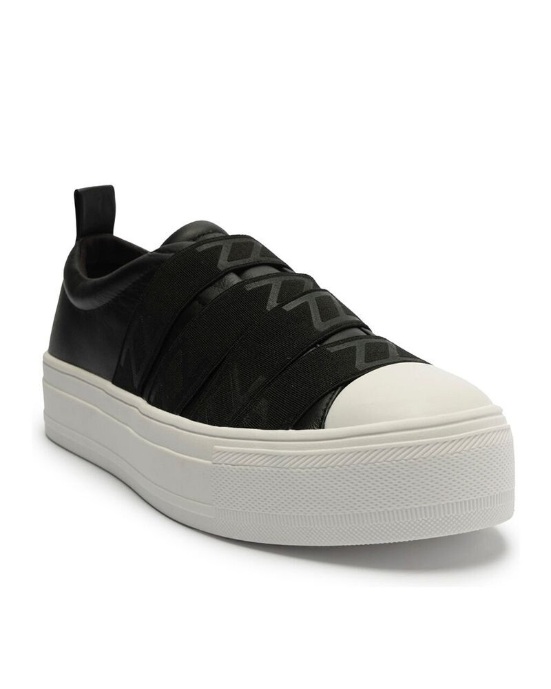 Champion Negro Suela Blanca Con Elastico U