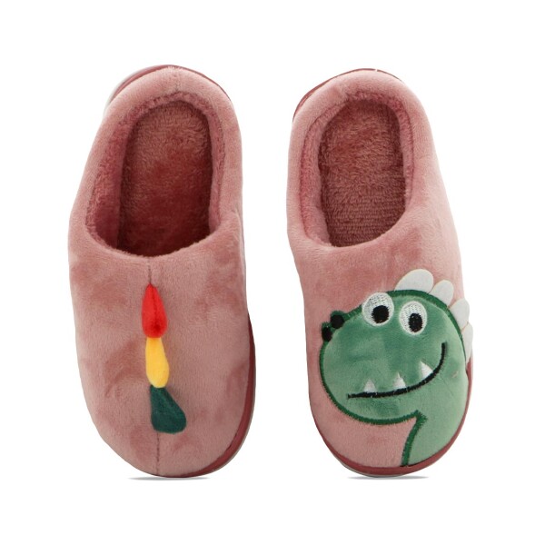 Macri Pantufla Niño/a Dinosaurio Rosado