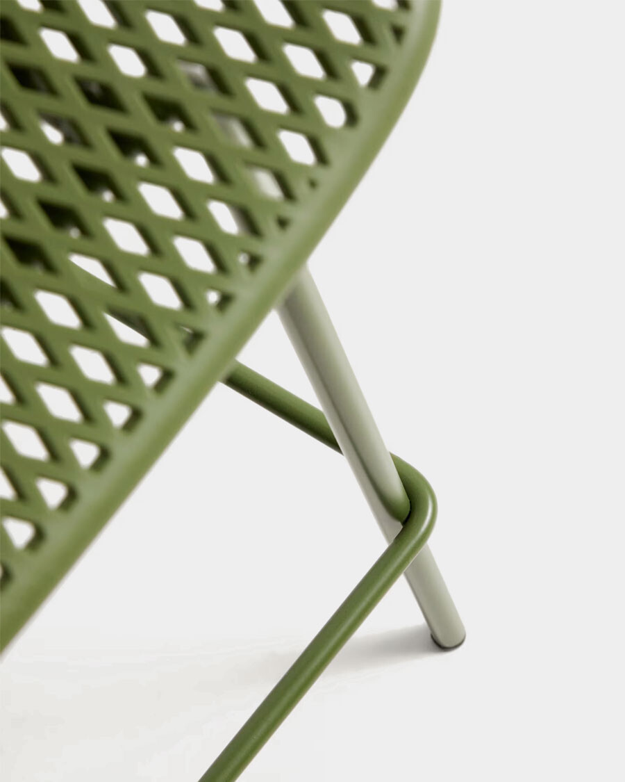 Taburete exterior Quinby verde 65 cm