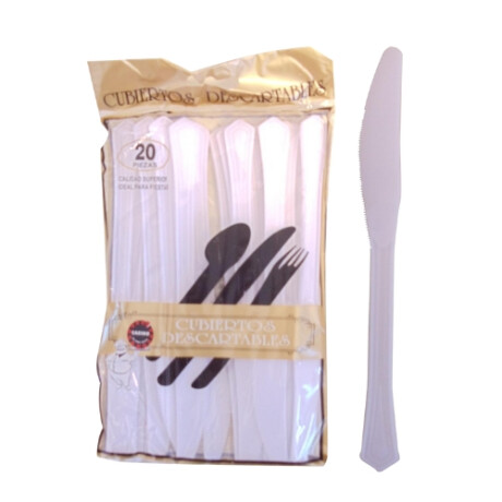 CUCHILLOS X 20 DESCARTABLES 7268-EL CLON CUCHILLOS X 20 DESCARTABLES 7268-EL CLON