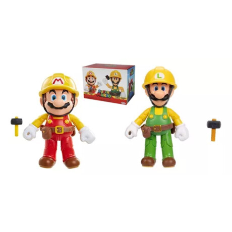 Figura Super Mario 2PK - Builder Mario & Builder Luigi Figura Super Mario 2PK - Builder Mario & Builder Luigi