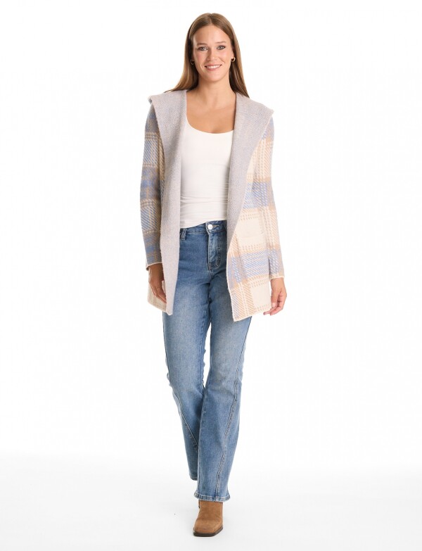 Cardigan Soft Capucha BEIGE/MULTI