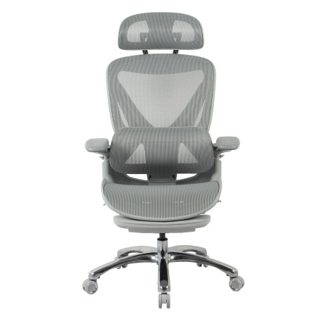 SILLA DE OFICINA MALLA-Y-METAL GRIS LYRA