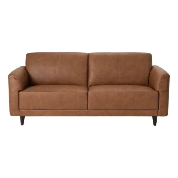 SOFA 2 CUERPOS - 100% CUERO - MODELO MARBELLA - COLOR MARRON CLARO SOFA 2 CUERPOS - 100% CUERO - MODELO MARBELLA - COLOR MARRON CLARO