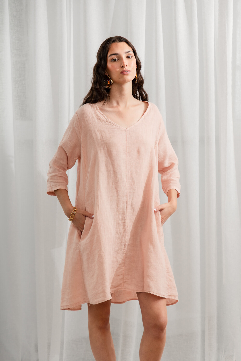 Vestido Certaldo Rosa Viejo