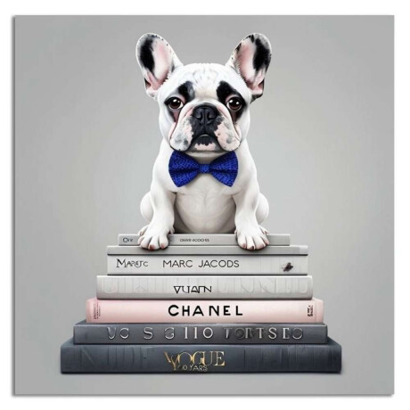 Cuadro Canvas 40X40Cm Perro Bulldog Blanco 1 Cuadro Canvas 40X40Cm Perro Bulldog Blanco 1
