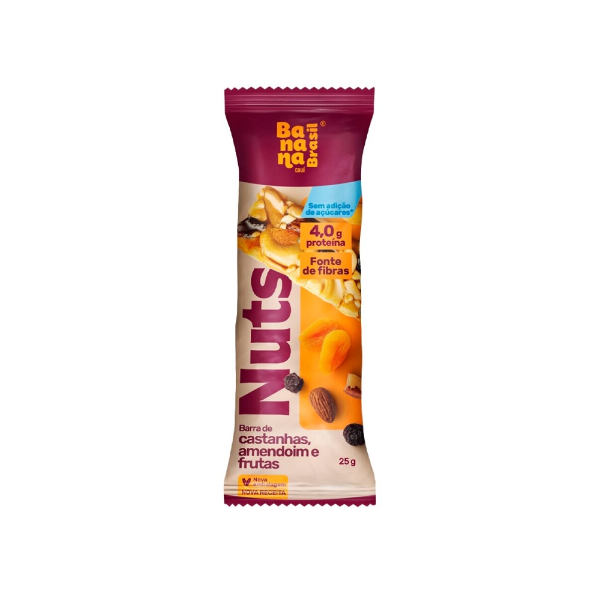 Barritas Castañas Almendras y Frutas 25g Nuts Bar 