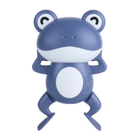 Juguete De Baño Rana Nadadora Con Movimiento Ducha Bebés Variante Color Azul