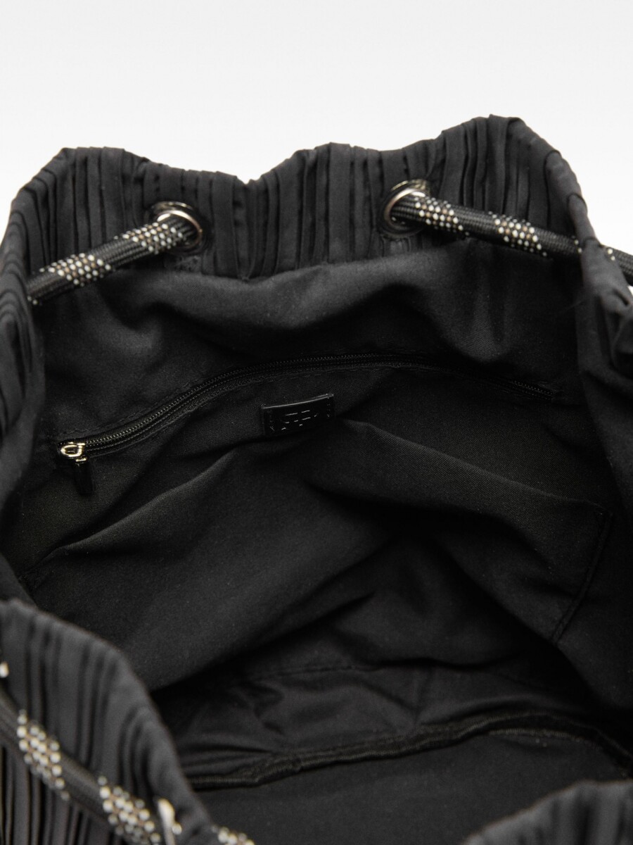 Bolso Bucket Plisado negro