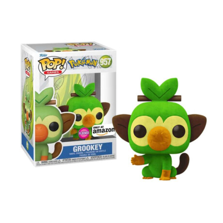 Grookey • Pokémon [Exclusivo - Flocked] 957