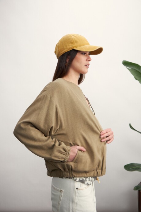 Chaqueta Bomber Tostado