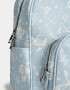 Mochilas Urbanas Estampados Mochila Cuerina Mariposas - Azul Celeste
